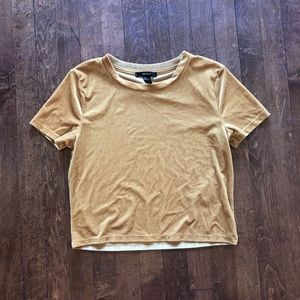 Golden Velvet Forever 21 Top